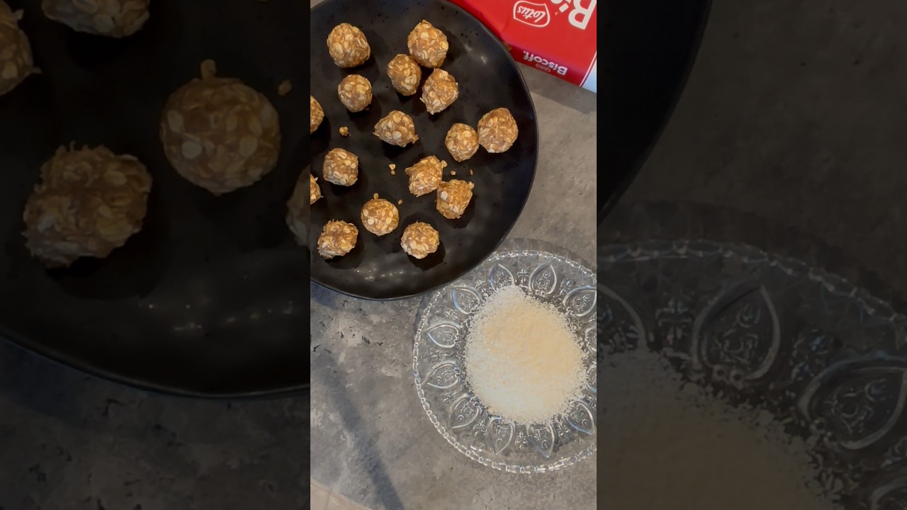 Biscoff Protein Balls | 6 Ingredient no bake low calorie snack | #macrofriendly #weightloss Biscoff Protein Balls | 6 Ingredient no bake low calorie snack | #macrofriendly #weightloss