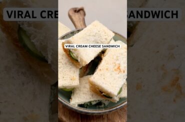Viral Cream Cheese Cucumber Sandwich | Easy No-Cook Breakfast & Party Snack | Cucumber Sandwich