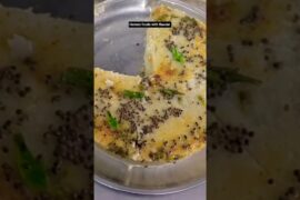 Moongdaal dhokla | healthy recipes | breakfast recipe | weight loss recipes #shorts