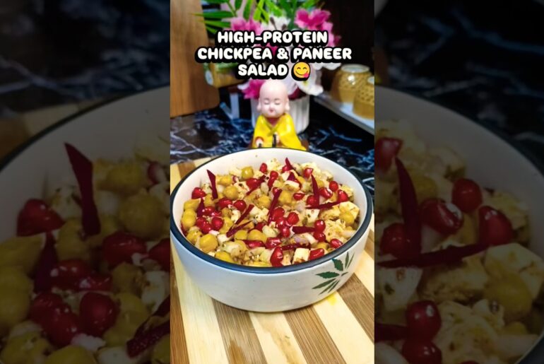 High Protein Channa Paneer Salad  Recipe #channa #paneer #salad #highprotein #healthyrecipe #shorts