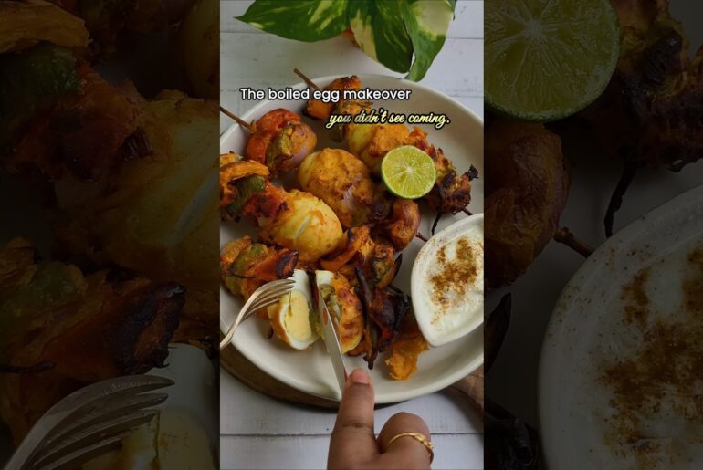 Air Fryer Egg Tikka | Healthy High Protein