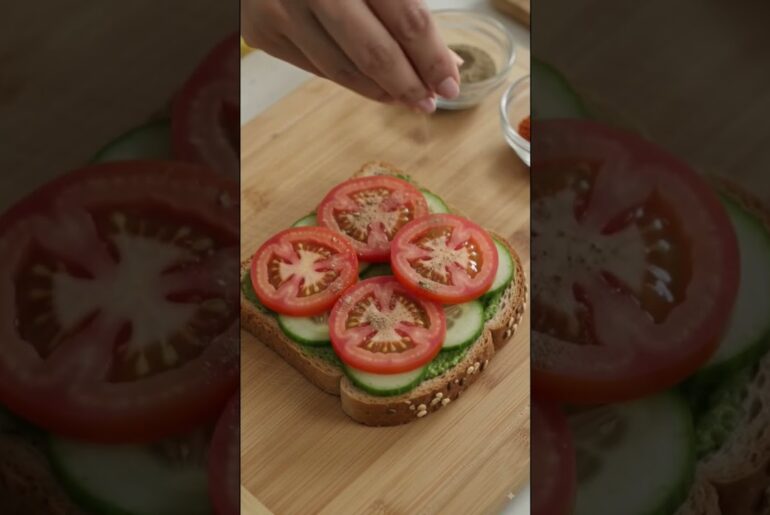 healthy and tasty sandwich recipe #fyp #foodie
