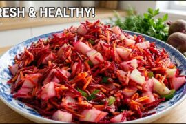 EASY BEETROOT SALAD RECIPE| FRESH CRUNCHY & DELICIOUS