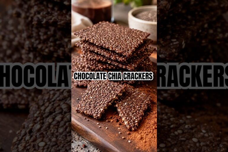 Chocolate Chia Seed Crackers | Easy Healthy Snack Recipe #easyrecipes