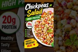 chickpeas salad High Protein#quickrecipe  #healthy breakfast # recipe short