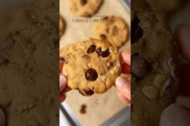No Butter No Sugar Healthy Oatmeal Chocolate Chip Cookies #recipe #shorts #healthysnacks #cookies