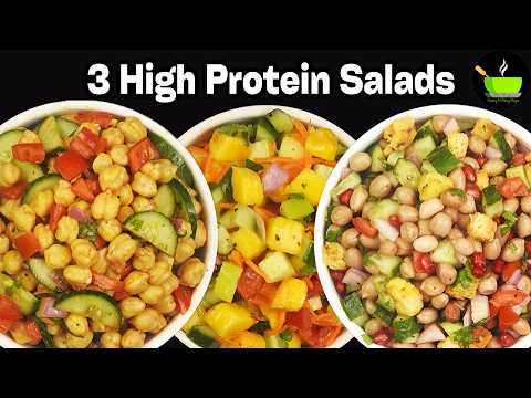 3 High Protein Salad Recipes | Protein-packed Salads | High Protein Lunch | Meal Prep Recipes |Salad 3 High Protein Salad Recipes | Protein-packed Salads | High Protein Lunch | Meal Prep Recipes |Salad