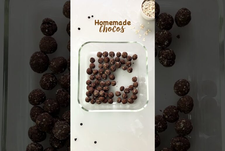 Homemade Chocos | Healthy Chocolate Cereal Recipe #shorts