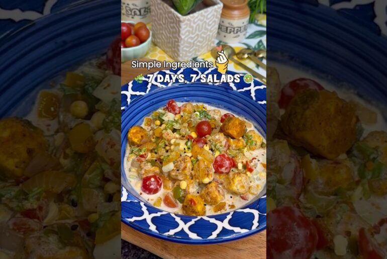 Top 7 Salads with Dressings | High Protein | Salad Recipe | Weight loss