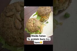 Gluten-Free & High Protein Moong Daal Buns #viral #shorts #love #healthy #food #recipe #reels #yt