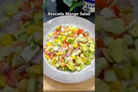 Healthy Avocado Mango Salad Recipe #salad #healthy  #viral #ytshorts #shorts