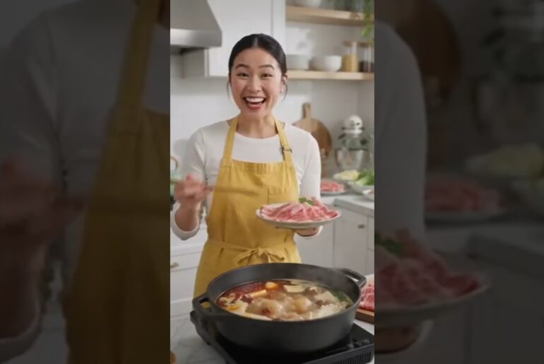 Homemade Hotpot Recipe | Easy and Healthy Dinner #shorts#hotpotrecipie