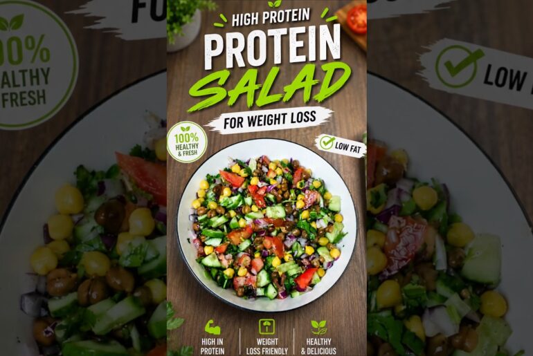 protein salad recipe | high protein salad | healthy salad recipe #shorts #viralrecipe #shortsfeed