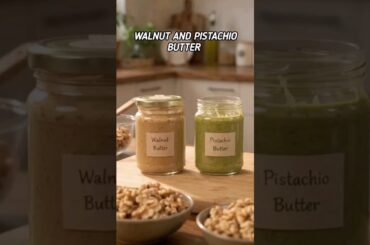 2 Homemade Walnut Butter & Pistachio Butter#nutbutter  #healthyrecipes#homemaderecipes#foodrecipes