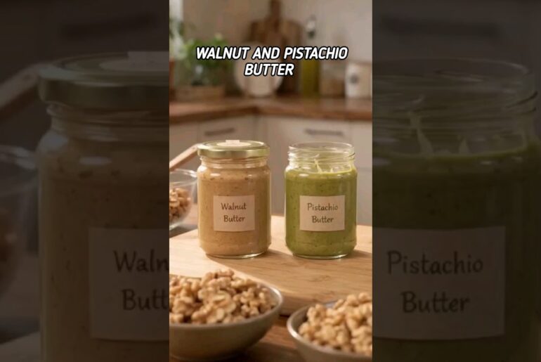 2 Homemade Walnut Butter & Pistachio Butter#nutbutter  #healthyrecipes#homemaderecipes#foodrecipes
