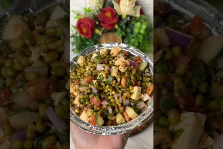 Day-19 high protein moong dal salad #recipe #food #easynutrition #heathy #gooddiet #dietmeal #health