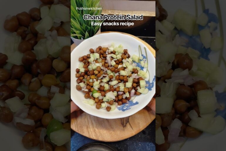 High Protein Salad | Kala chana salad recipe | Healthy chana salad #salad #chanasalad #shorts #chana