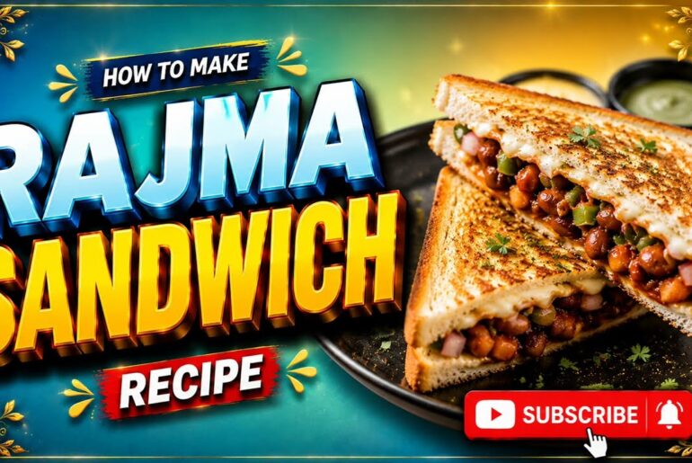 Rajma Sandwich Recipe | Healthy & Delicious Kidney Bean Sandwich | Easy Breakfast & Snack Recipe.