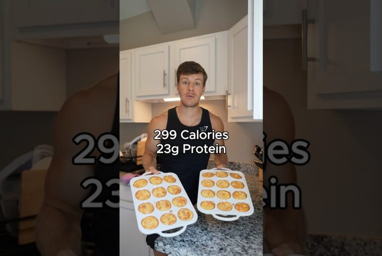 Tater Tot Egg Bites High Protein Meal Prep Recipe #shorts