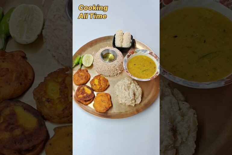 Saturday Veg Lunch Thali Easy +Tasty#CookingAllTime#shorts#viral#trending#lunch#indianfood#food