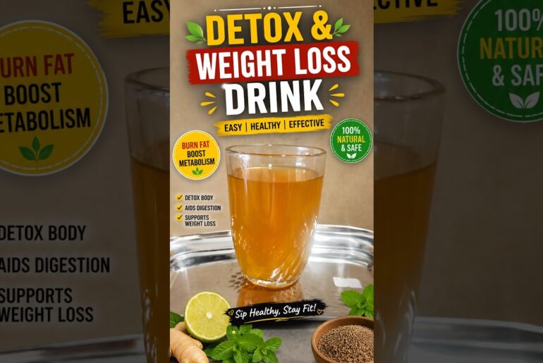 Detox & Weight Loss Drink | Healthy Morning Drink Recipe | Refreshing Detox Drink #Shorts