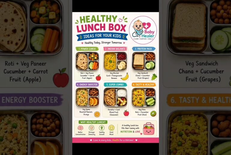 # healthy lunch box ideas for your kids# babyhealer