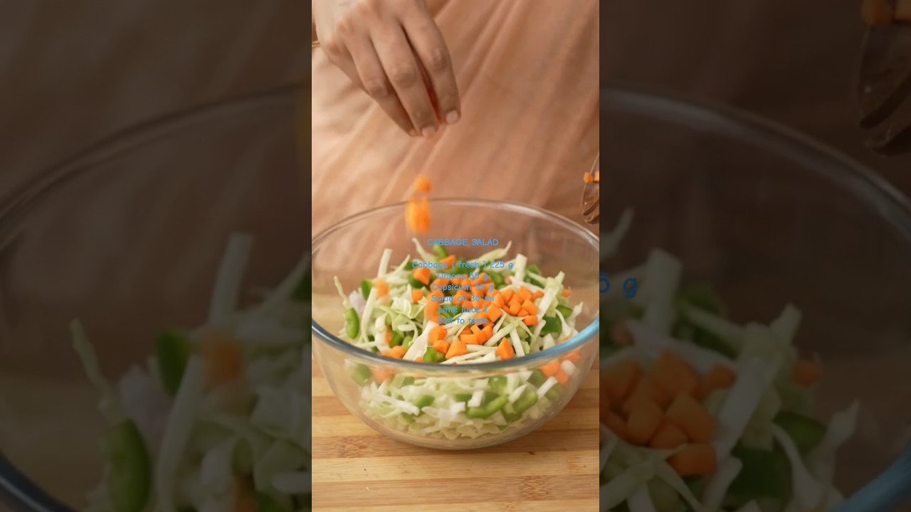 Refreshing Cabbage Salad Recipe | Quick & Easy Healthy Salad #youtubeshorts #recipe #lowcalorie Refreshing Cabbage Salad Recipe | Quick & Easy Healthy Salad #youtubeshorts #recipe #lowcalorie