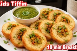 Easy Kids Tiffin Ready in 10 minutes | Quick Breakfast Recipe | Healthy Kids Lunch Box Ideas |Nashta