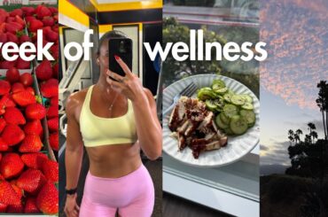 a healthy & productive week in my life | workouts + high protein meals
