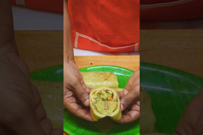 Veg & Egg Pancake Rolls | Easy Healthy Breakfast Recipe  #food  #cooking  #foodlovers  #pancake