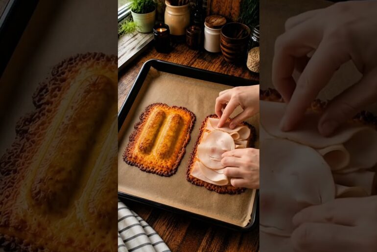 Crispy Pickle-Bread Turkey Sandwich | Homemade Easy Recipe  #cooking #easyrecipe #shorts