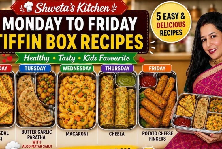 Monday to Friday 5 Minutes Healthy Breakfast Ideas | Tiffin Recipes | Nashta | Kids Lunchbox Recipes