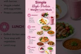 Simple High-Protein Weight-Loss Meals | Easy & Healthy Meal Ideas@NourishEveryAge_Nutrition  #food