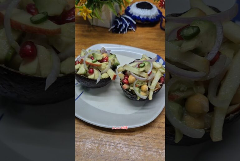 Avocado healthy salad recipe, #shorts #recipe #healthy #salad