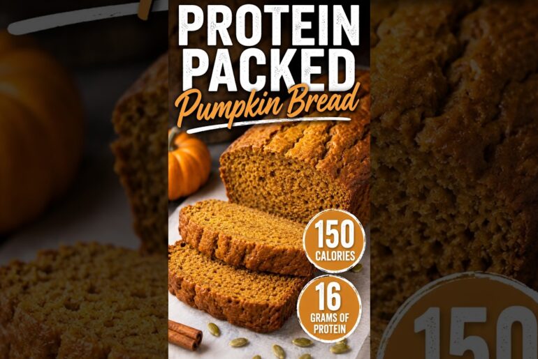 Protein Packed Pumpkin Bread #baking #bread #pumpkinbread
