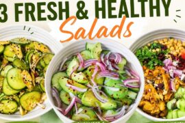 3 Easy & Healthy Salad Recipes | High-Protein, Fresh & Delicious!