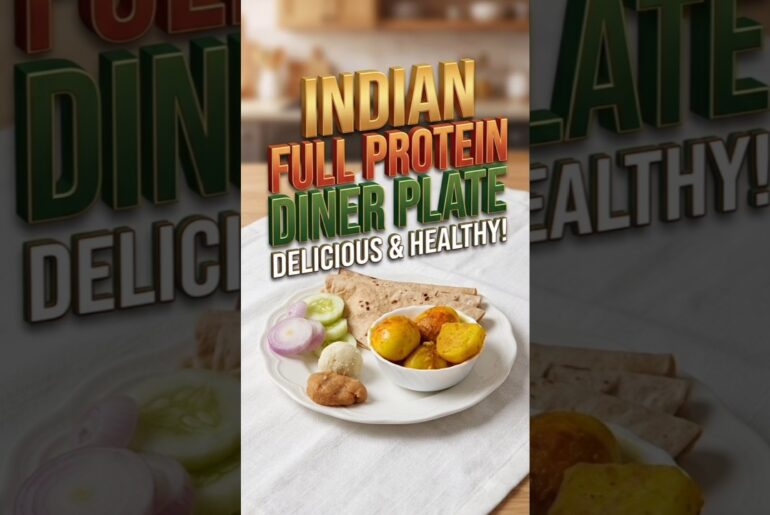 High-Protein Indian Dinner Plate Recipe#IndianDinner #HealthyRecipes #ProteinRich #EggCurry