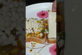 5 min no mayo crispy corn veg sandwich # #recipe #food #easy #ytshorts #trending #healthy #snacks