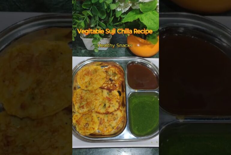 Vegetable Suji Chilla Recipe | Weight loss Recipe Healthy Snacks !
