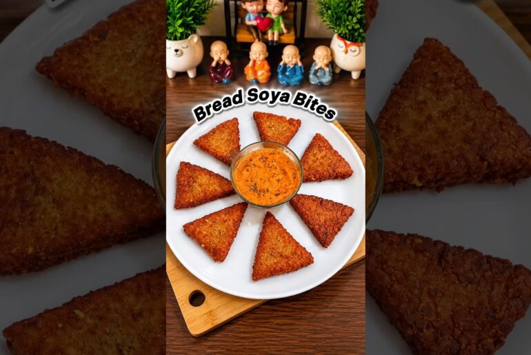 Bread Soya Bites #shorts #bread #potato #soyabean #food #recipe #fastfood #healthy #viral #trending
