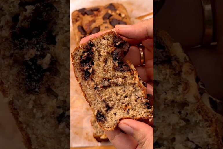 NO SUGAR Banana Bread | Super Moist Oat Flour Banana Bread | Easy Healthy Recipe