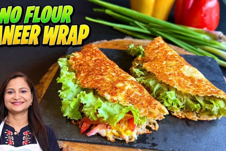 No Flour No Grains Paneer Wrap | High-Protein 10-Minute Dinner Recipe | Gluten free Recipe