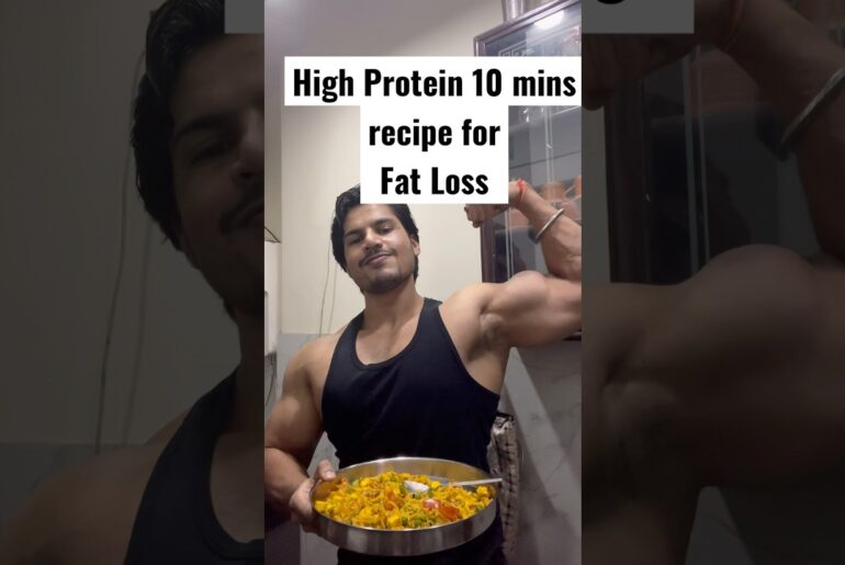 High Protein 10 mins recipe for Fat loss |Muscle building| #postworkout #fasterwaytofatloss #eatlean
