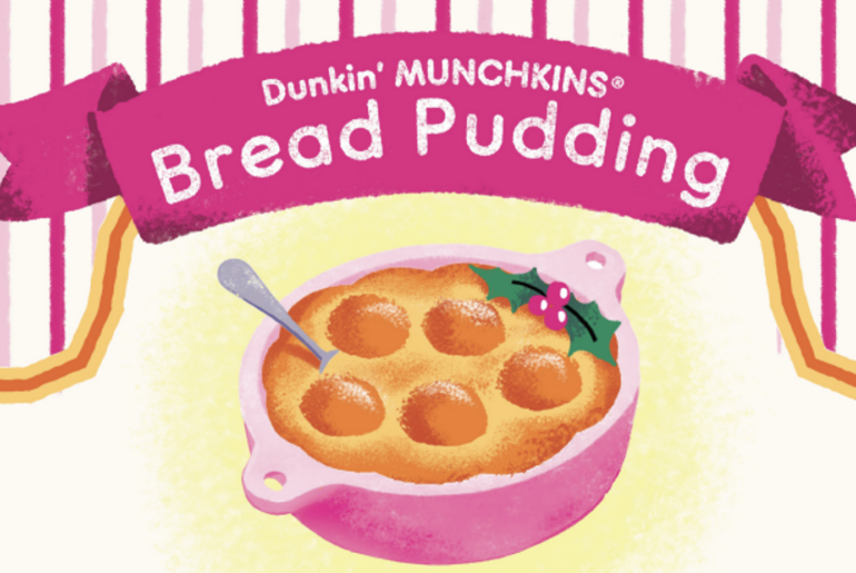 Introducing the Official Dunkin’ MUNCHKINS® Bread Pudding Recipe