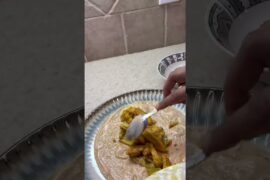 Healthy Lunch Idea #1 - Chicken, Vegetables, & Whole Wheat Tortilla Wrap #shorts #shortsfeed #recipe