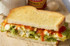 Lora McLaughlin Peterson: Pesto-Feta Egg Sandwich Recipe