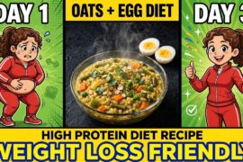 Oats for Egg diet | High Protein High Fiber Dinner | Healthy Oats Recipe for Weight Loss Dinner