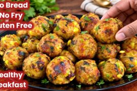 High Protein Gluten Free Healthy Tiffin Recipe / Healthy Breakfast Ideas / Lunchbox Recipe / Snacks
