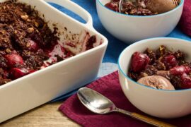 Cherry Chocolate Crisp