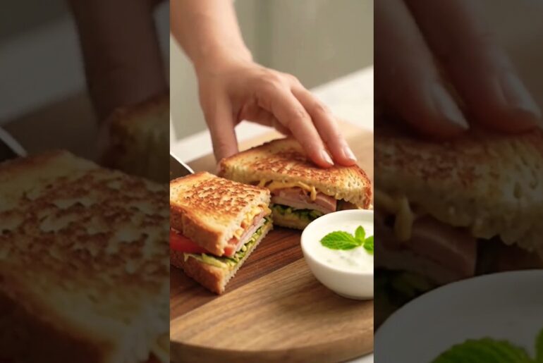 Chicken Veggies Sandwich Recipe #recipe #viral #nutrition #trending #breakfast #easyrecipe